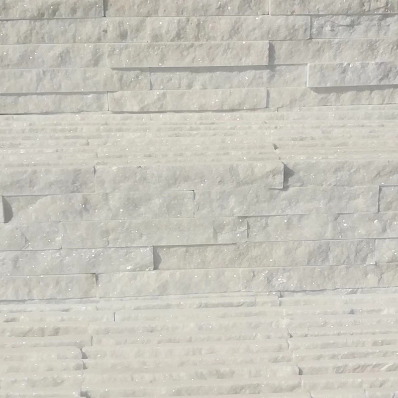 White quartzite wall cladding
